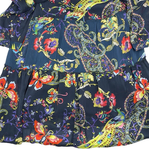 Johnny Was Silk Pottery Jasmine Dress Size Large - Picture 6 of 16